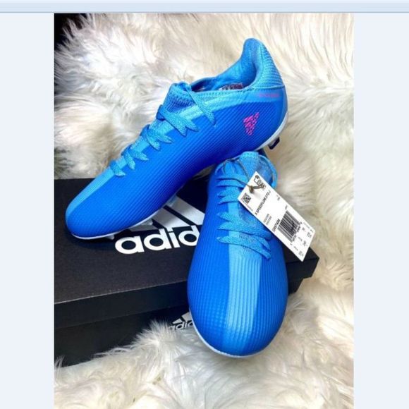 Adidas X SpeedFlow.3 FG Soccer Cleats Firm Ground Blue Sz 5.5 38 GW7486 New - Picture 4 of 9
